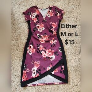 Almost Famous Floral Wrap Dress